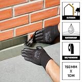 Sika Black Jack Strong Self Adhesive Flashing Tape Natural Lead-Look 150mm x 10m view 2