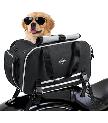 Amazon.com: Saddlemen Motorcycle Pet Voyager Rear Bag Black