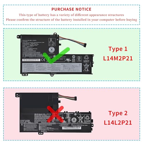 Batería Para Laptop Lenovo IdeaPad 330S - 7.4V 30Wh, Reemplazo De L14M2P21 Y Otros Modelos