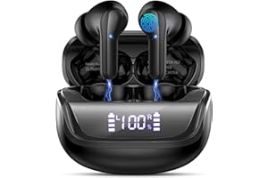 Wireless Earbuds, Bluetooth 5.4 Headphones HiFi Stereo, 48H Playtime in Ear Earbuds with 4 ENC Noise Cancelling Mic, Earphone
