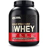 Optimum Nutrition Gold Standard 100% Whey Protein Powder, Double Rich Chocolate, 5 Pound (Packaging May Vary)