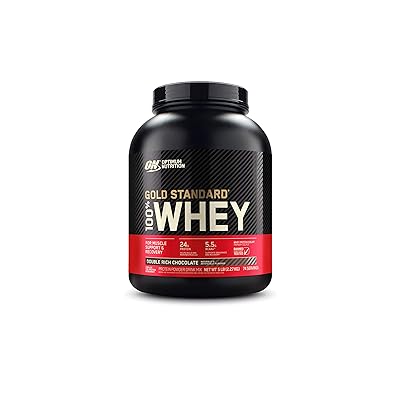 Optimum Nutrition Gold Standard 100% Whey Protein Powder, Double Rich Chocolate, 5 Pound (Packaging May Vary)