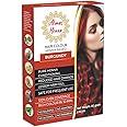 AL HASNAYN ENTERPRISES Almas Henna 80 GRAM Hair Color, Burgundy, 100% Organic Henna Powder Infused with Goodness of Herbs, Natural Henna Hair Color For Soft Shiny Hair, 2.82 OUNCE