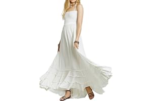 R.Vivimos Womens Summer Boho Sexy Backless Long Dresses