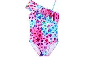 XiaoMoSha Girls One Piece Swimsuit Bathing Suits for Toddler Girl Mermaid Swimwear