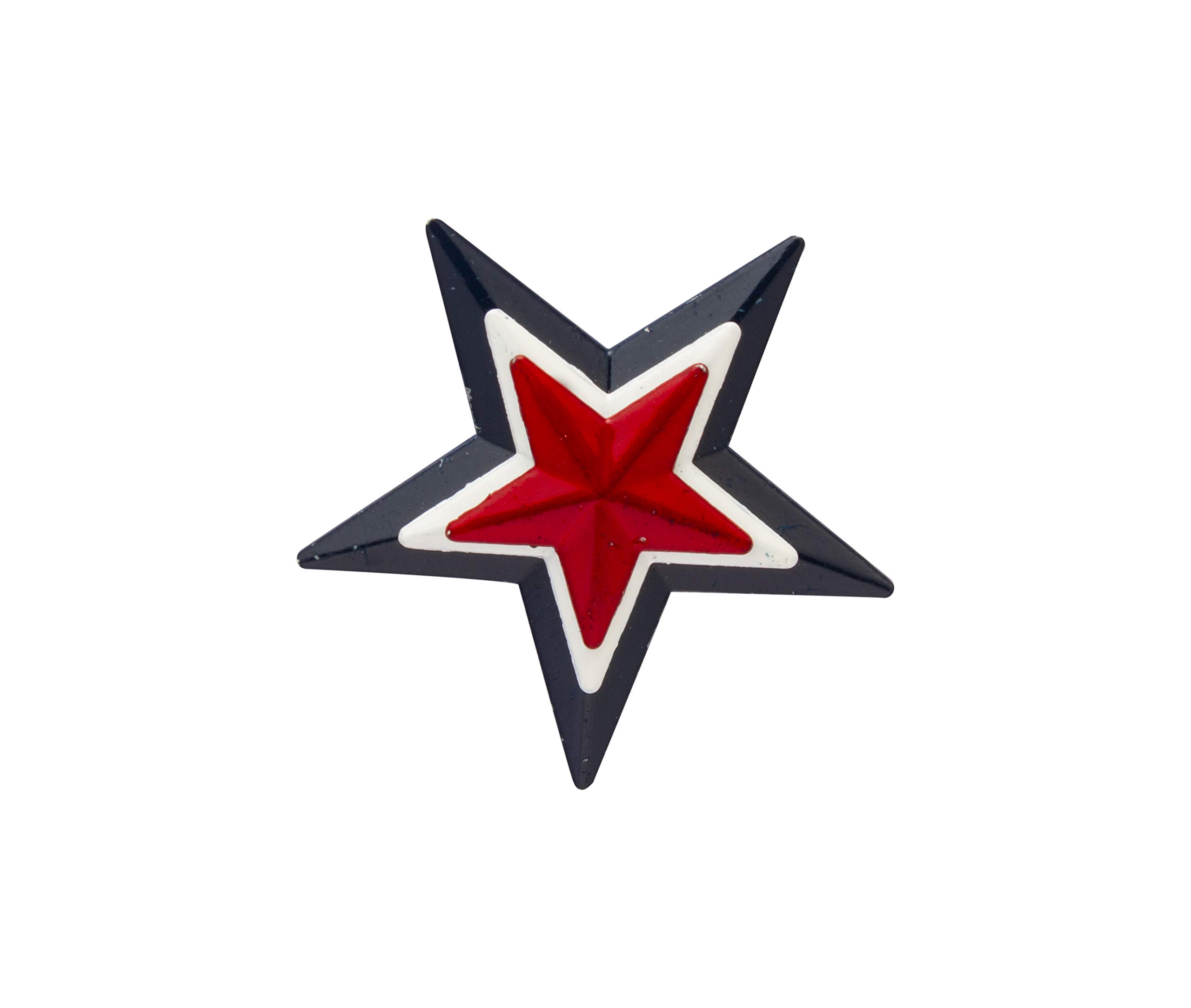 Knighthood Red and Blue Star Lapel Pin Badge Coat Suit Wedding Gift Party Shirt Collar Accessories Brooch for Men