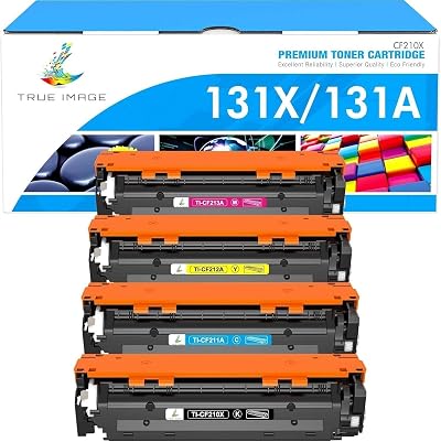 TRUE IMAGE 4 Pack Compatible HP 131X 131A 128A 125A Toner Cartridges
