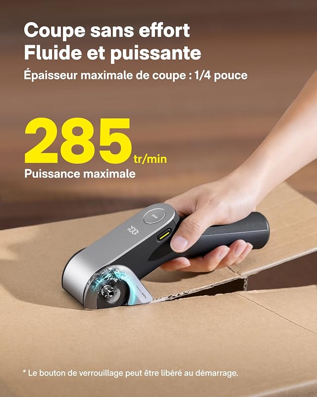 Ciseaux électriques sans fil EdgeFlow, lame titane, écran LED