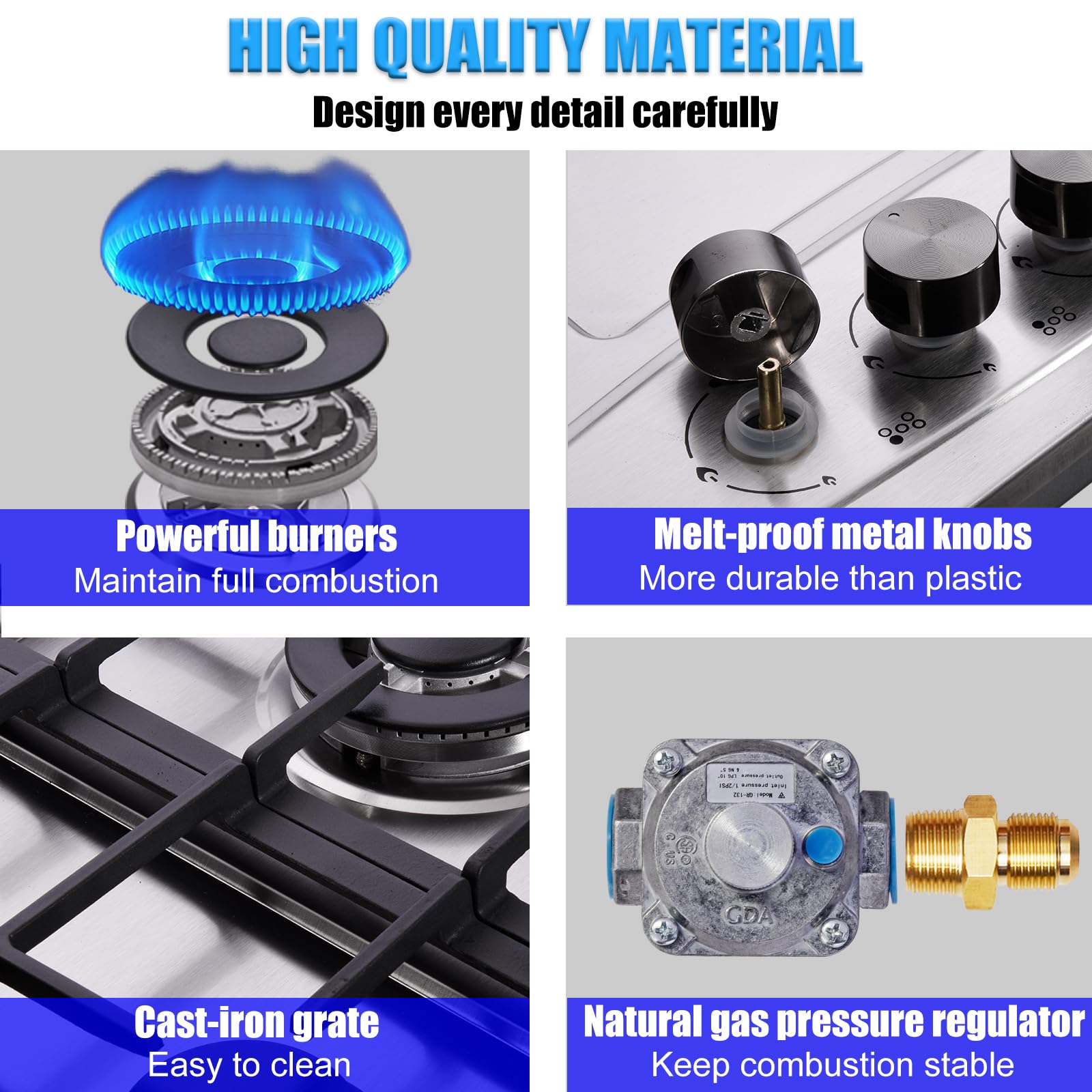 Hothit Propane Gas Cooktop 30