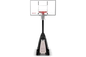 Spalding The Beast 60" Glass Portable Basketball System White