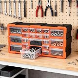 Simpa 22 Drawers Plastic DIY Tool Bit Storage Organiser Cabinet 49x25x16 cm view 9