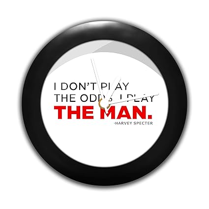 Mc Sid Razz Suits TV Series - Play The Man | Table Clocks | Table Clock for Home Decor |Table Clock for Office Gift Set Birthday Gift
