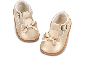 STQ KIDS Wide Little Girls Mary Jane Shoes T-Strap Todder Girls Dress Shoe for Easter Halloween Christmas Wedding Party Church