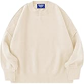Aelfric Eden Women's Sweaters Oversized Crewneck Fall Sweater Casual Batwing Ribbed Knit Side Slit Pullover Tops