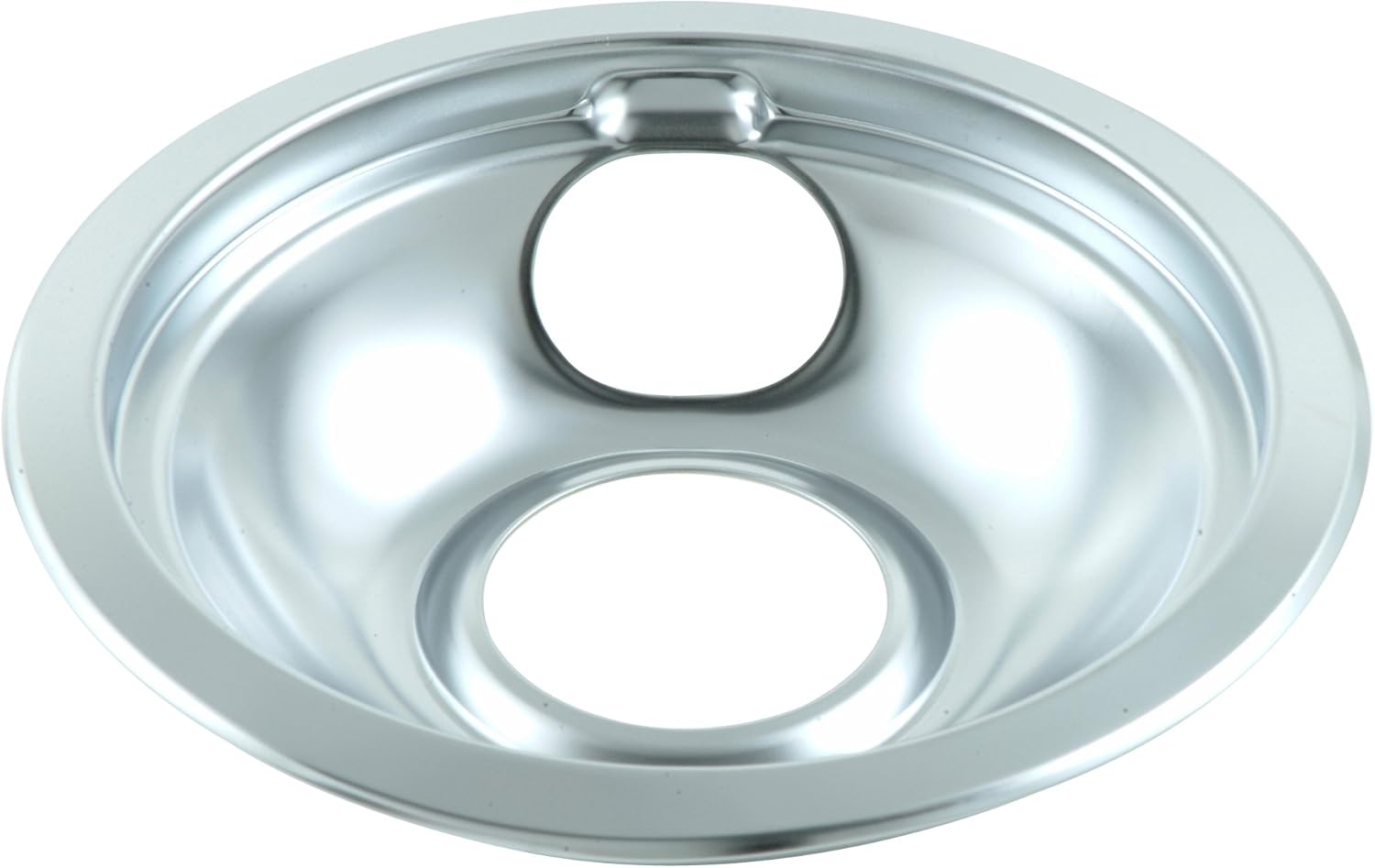 Whirlpool W10196405RW Universal 8-Inch Drip Bowl and Ring, Chrome
