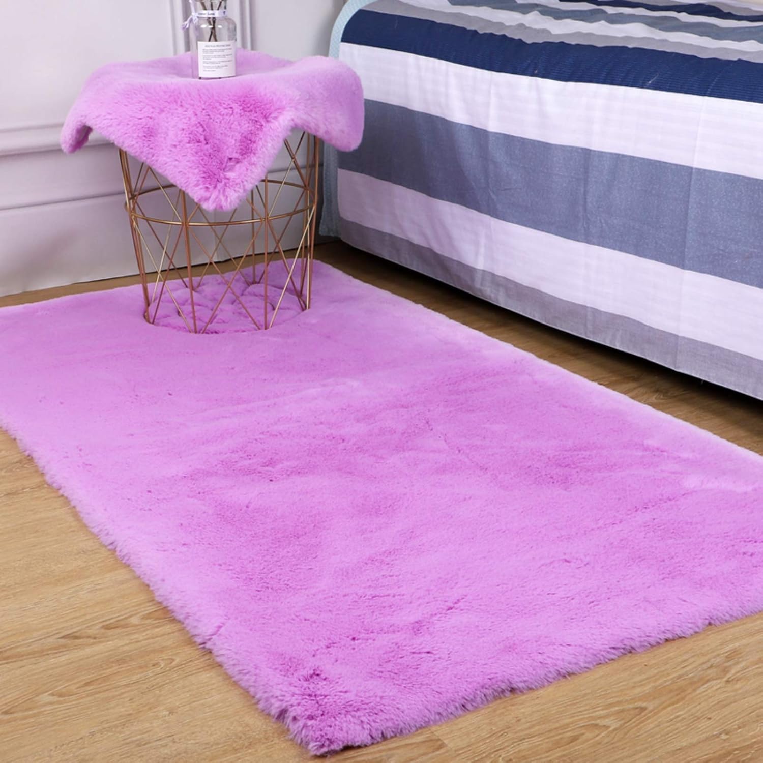 GJBHD Soft Rabbit Faux Fur Area Rugs,Children Play Carpet With Shaggy