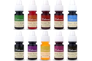 KTDORNS Food Coloring - Yellow,Blue,Green,Violet 10 Color cake food coloring liquid Variety Kit for Baking, Decorating,Fondant and Cooking, Slime Making Supplies Kit - .25 fl. oz. (6ml) Bottles