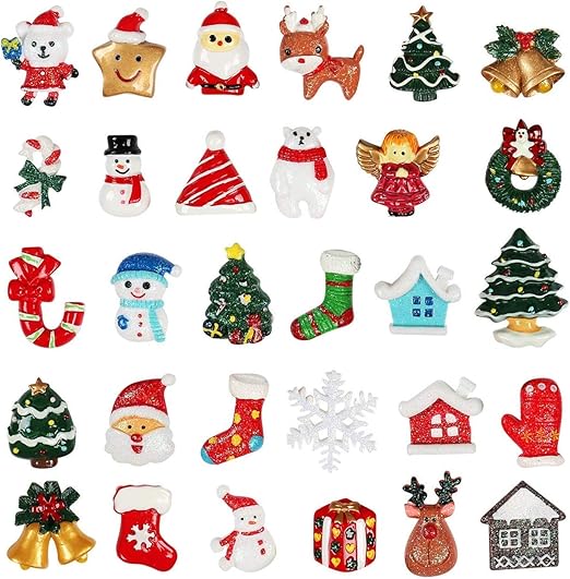Download Amazon Com Kesoto 30 Pcs Christmas Tree Snow Deer Resin Flatback Album Flatback Scrapbooking Craft Embellishments Yellowimages Mockups