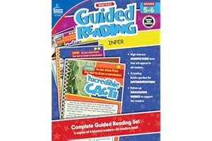 Carson Dellosa Ready to Go: Infer Guided Reading Set, Grades 5-6 Resource Book With 36 Nonfiction Leveled Readers, Discussion Guides, Prompts, and More