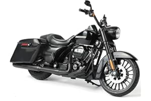 Risopen 2017 Road King Special Motorcycle Toy Compatible for Harley Davidson 1:12 Mini 2017 Road King Special Motorcycle Model diecast Moto for 5-7 inch Doll seat Decoration Moto Toy Gift