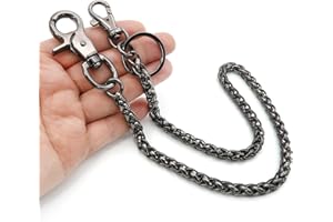 newtro Wallet Chain Men Women Boy Girl, Biker Motorcycle Pants Jean Punk Long Key Chain Black Gold Silver 26 Types