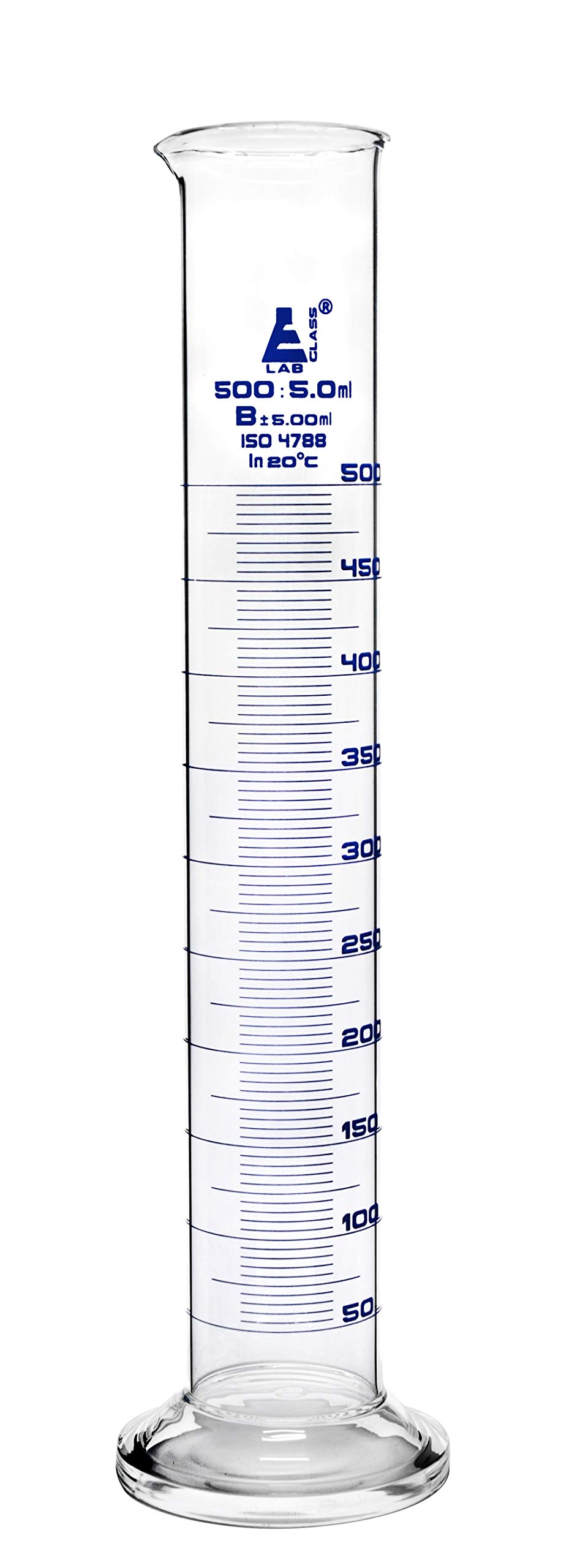 EISCO Graduated Cylinder, 500ml - Class B Tolerance