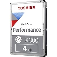 Toshiba (HDWE140XZSTA) X300 4TB Performance Desktop and Gaming Hard Drive 7200 RPM 128MB Cache SATA 6.0GB/s3.5 Inch…