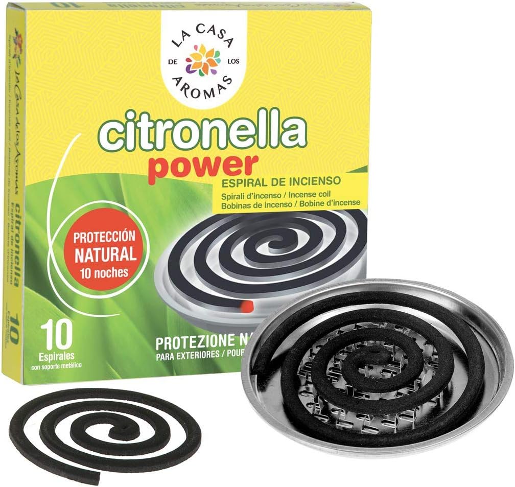 Citronella Spirals Incense Mosquito Repellent for Outdoors,, Keep Bugs