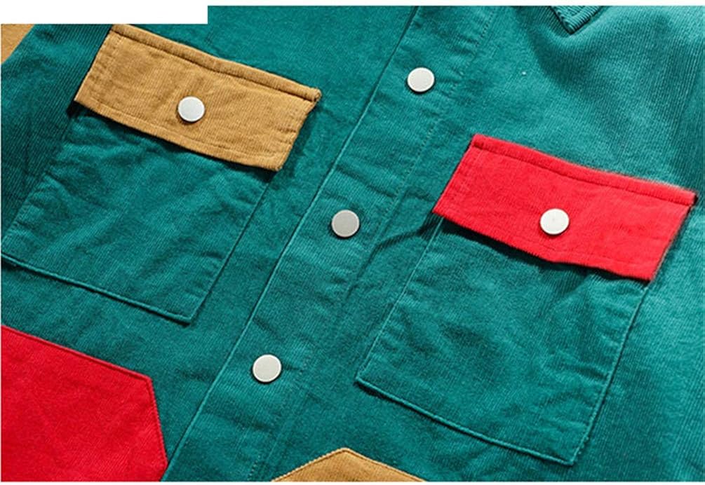 OTFTHPCW Men Hip Hop Thin Corduroy 