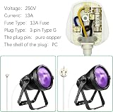 XGKEGS 13 Amp UK Plug BS1363 3 Pin Fused Mains Socket 250V White 2 Pack view 3