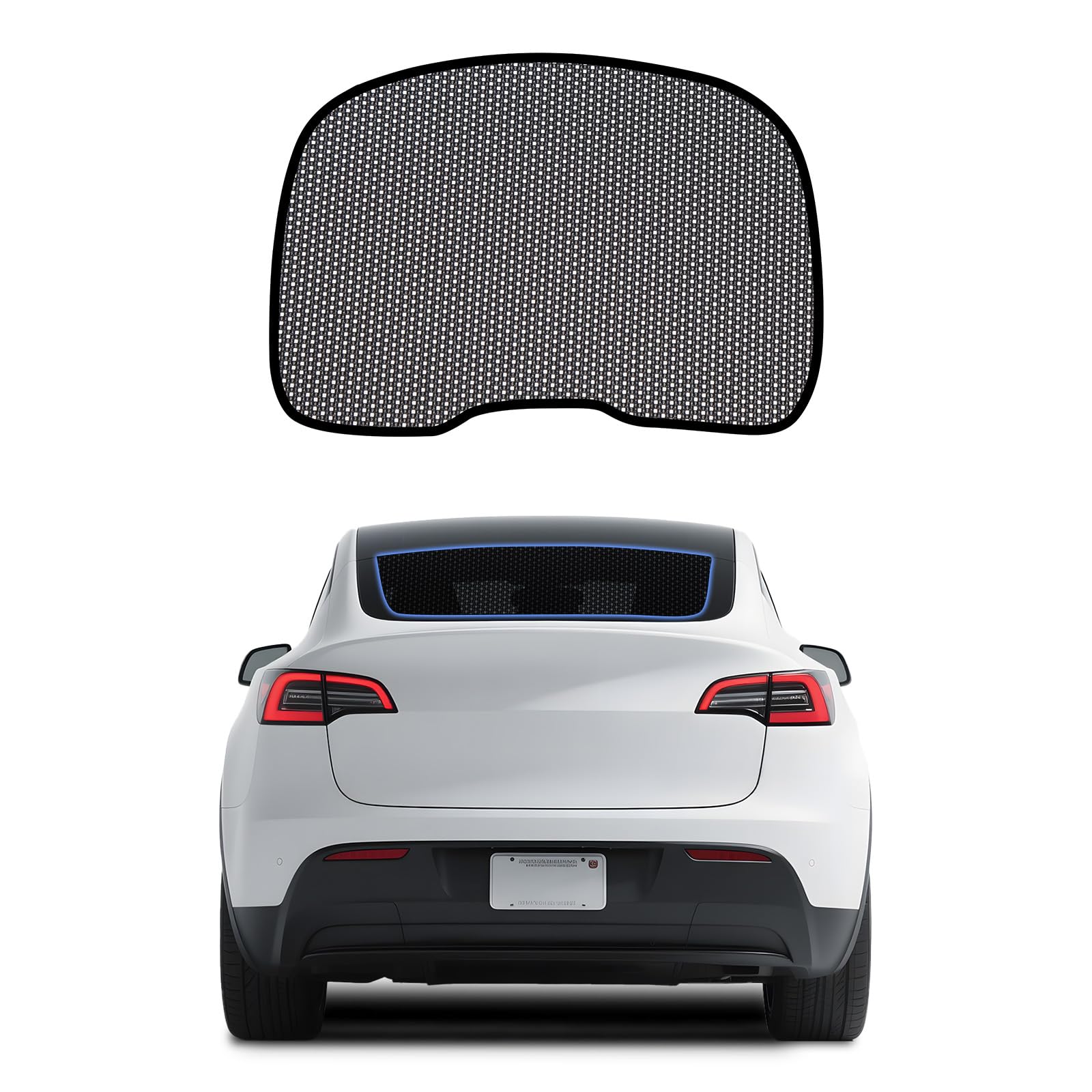 Photo 1 of ********READ CLERK COMMENTS********
ZATOOTO Rear Window Sun Shade for Tesla Model Y 2019-2024, Visible Back Windshield Shades for Safety Driving UV Rays Protection Reduce Heat Mesh Window Shade for Baby in Car