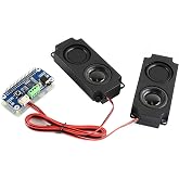 WM8960 Audio HAT Compatible with Raspberry Pi 5/4B/3B+/3B/Pi Zero/Zero W/Pi Zero 2W/Zero 2WH/Pico W/Pico 2W, WM8960 Hi-Fi Sound Card HAT, Stereo CODEC, Hi-Fi Play/Record, Come with 8&Omega; 5W Speaker