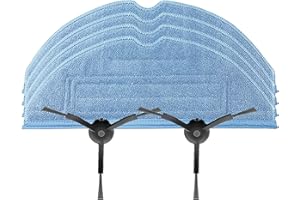 MODJUEGO Replacement Cloth Parts Accessories for Roborock S7/T7S/T7S Plus Sweeping Robot Accessories (4Rags+1 Pair of Triangu