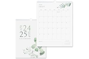 MAKAPLAN Vertical Greenery Wall Calendar 2024-25 | 18 Months Calendar for Wall (April 2024 to September 2025) 11x13.5 Inches Premium Quality with Spiral Twin-Wire Binding
