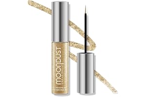 Urban Decay Moondust Liquid Glitter Eyeliner – Longwear Sparkle Liner & Eyeshadow Topper - Quick-Drying, Water-Based Formula – Buildable Shimmer Shades - Vegan Formula