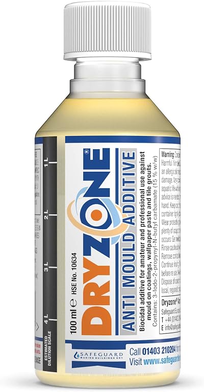 Dryzone Anti-Mould Additive 100ml for 5L Emulsion Paint Concentrate