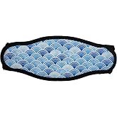 Innovative Scuba Concepts Scuba Diving Mask Strap Wrapper Blue Scales