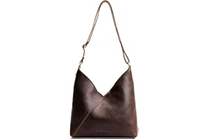 Portland Leather Goods Naomi Shoulder Bag – Handmade Slouchy Bag with Adjustable Crossbody Strap & Secure Magnetic Closure