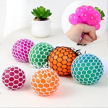 Novedad malla Squishy bola para anti estrés Squeeze bola de uva ...