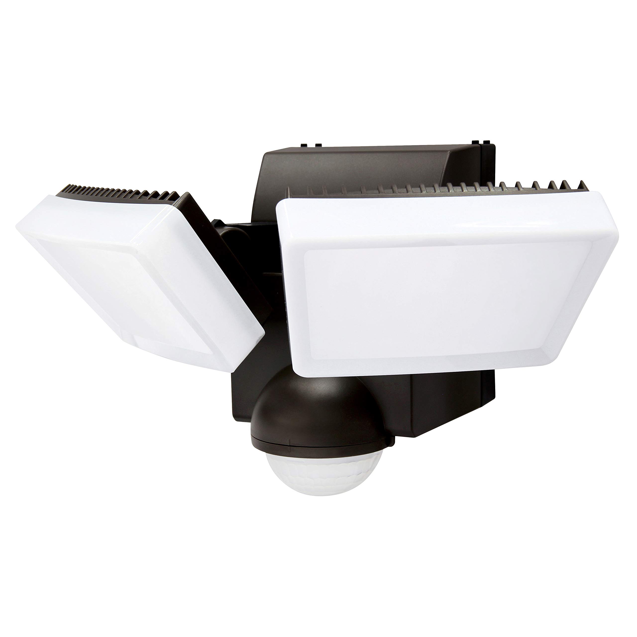 Black IQ Twinspot PIR Battery Operated Security Light - Outdoor Security Wall Light - Exterior Battery Operated PIR Motion Sensor - 800 Lumen LED Twinspot (Single), LB1880-BK