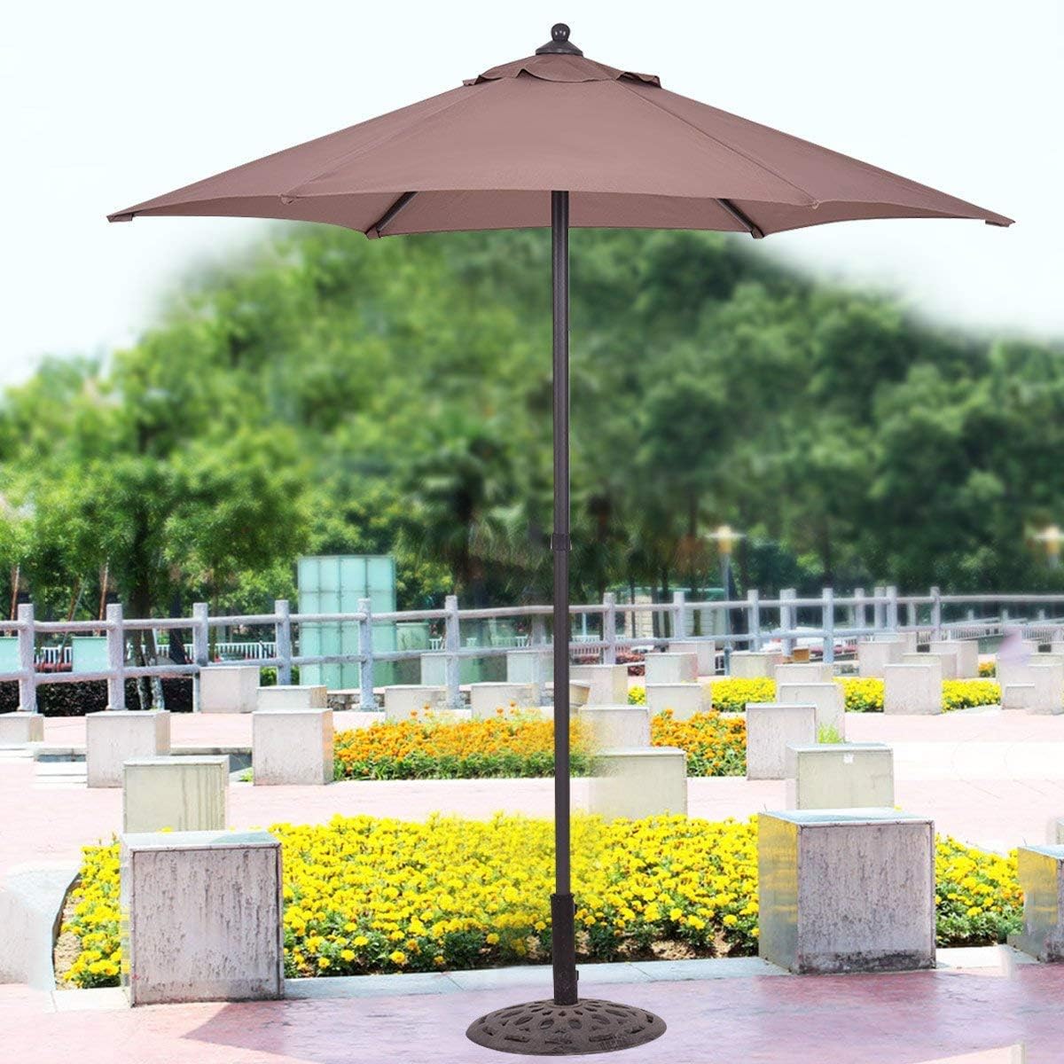 inclinable sombrilla de manivela