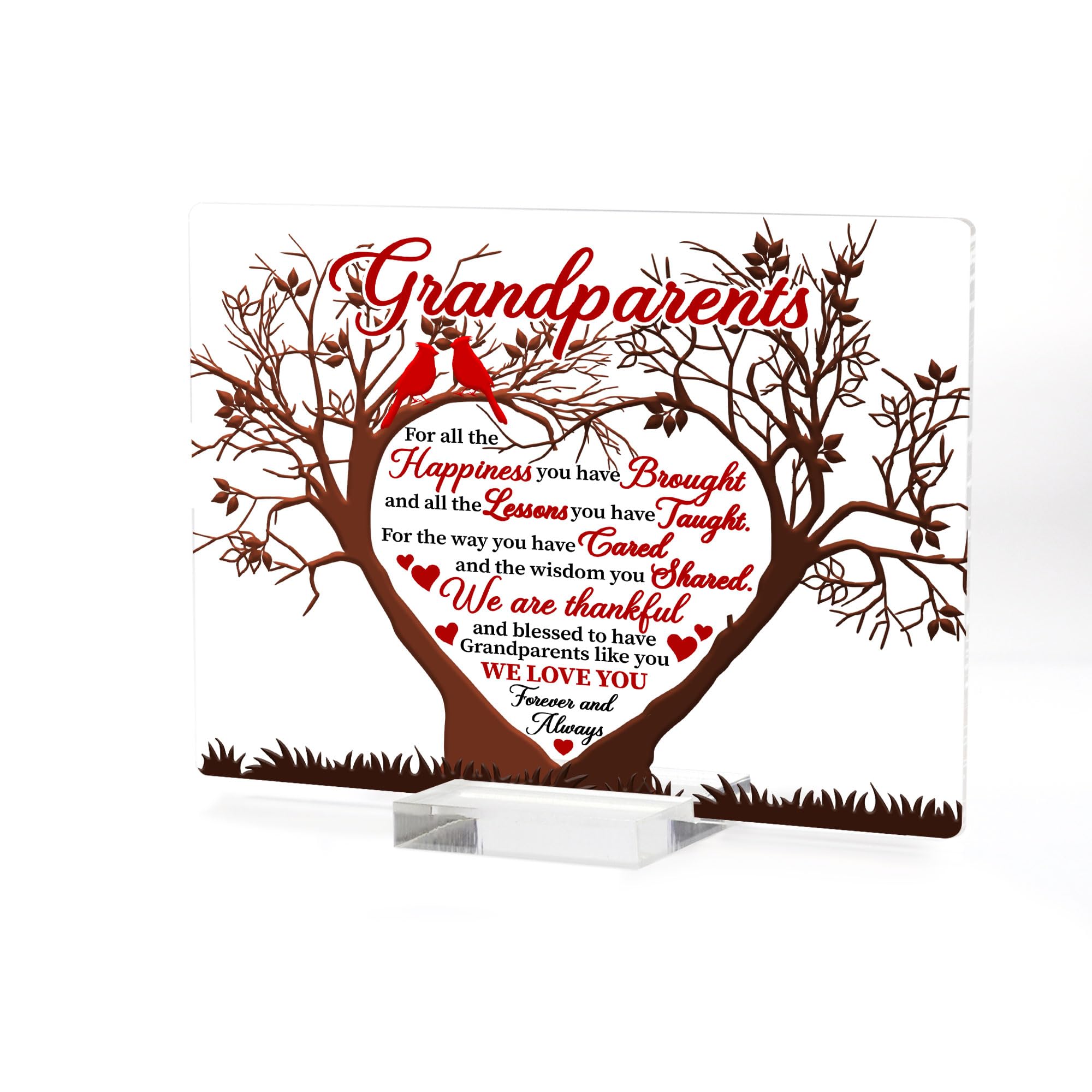 Photo 1 of ARTSYWIX Grandparents Gifts from Grandkids, Grandpa & Grandma Gift, Gift for Grandparents, To My Grandparents Acrylic Plaque, Thank You Grandma Grandpa Keepsake, Gift for Anniversary