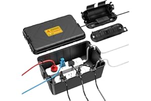Housolution Large Outdoor Electrical Box with 2 Small Outdoor Plug Safety Cover, IP54 Waterproof Extension Cord Cover, Weathe