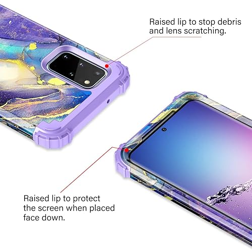 Rancase for Galaxy S20 Plus Case,Three Layer Heavy Duty Shockproof