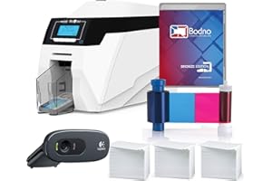 Bodno Magicard Rio Pro 360 Dual Sided ID Card Printer & Complete Supplies Package BRONZE Edition ID Software