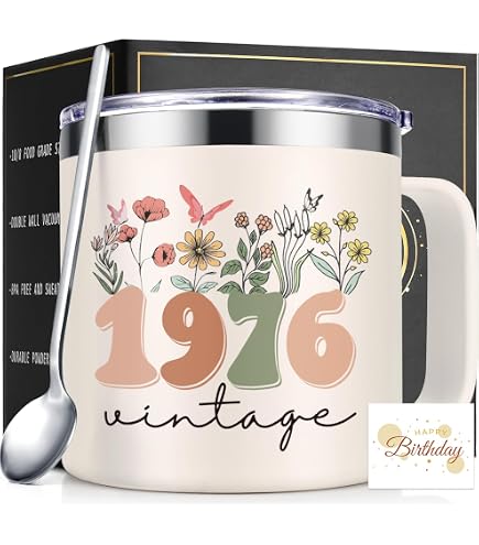 Amazon.com: YouNique Designs Queen 50th Birthday Coffee Mug for Women, 11  Ounces, 1971 Cup Gifts for Women Turning 50 Birthday Mug, 50 Year Old  Coffee Mug for Mom, 50 And Fabulous Cup,