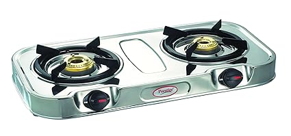Prestige Royale Eco Gas Stove, Silver