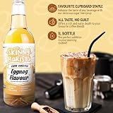 The Skinny Food Co Eggnog Barista Syrup 1L sugar free vanilla custard view 2