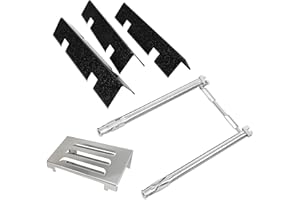 PHYESUVIN Grill Replacement Parts for Weber GS4 Spirit II 200 Series with Front Control, Include 67060 Heat Deflector, 15.3" 7635 Flavor Bars, 69785 Grill Burner for Weber Spirit 2 Grill Parts