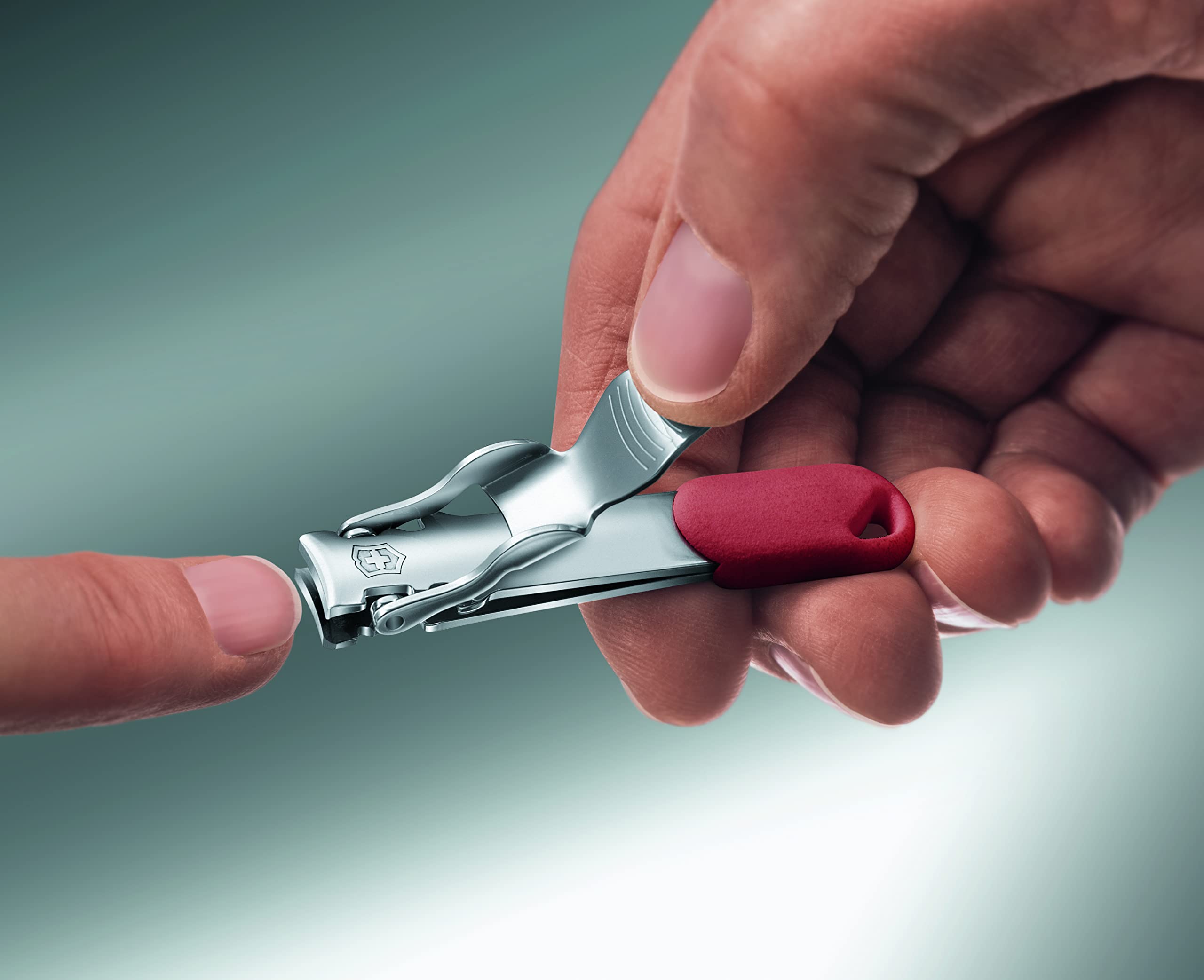 VICTORINOX Nail Clipper, Nail Clipper, Sharpening Sharp, Made in Switzerland, Stainless Steel, Compact